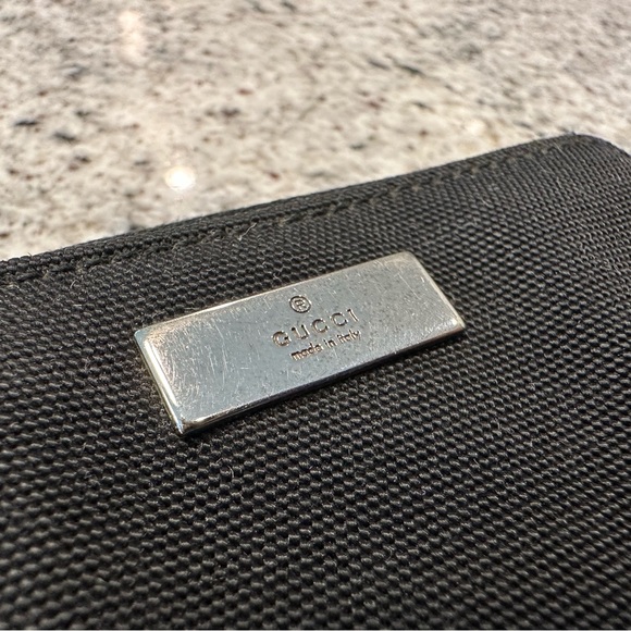 Gucci Black Canvas Compact Zippy Wallet - Picture 2 of 4